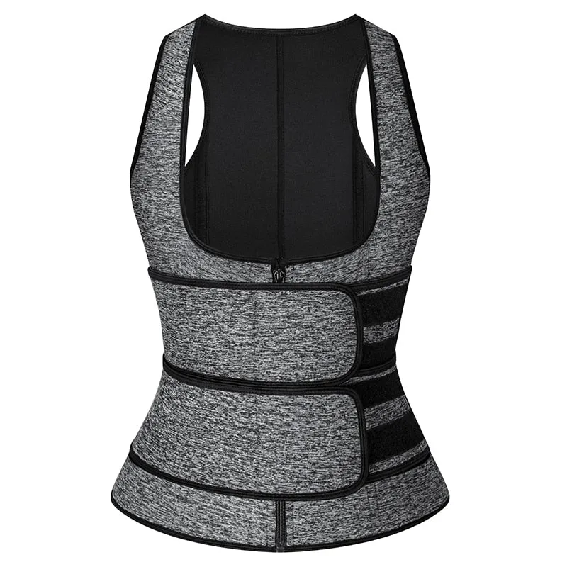 Weight Loss Sweat Vest Double Tummy Control Trimmer Belts