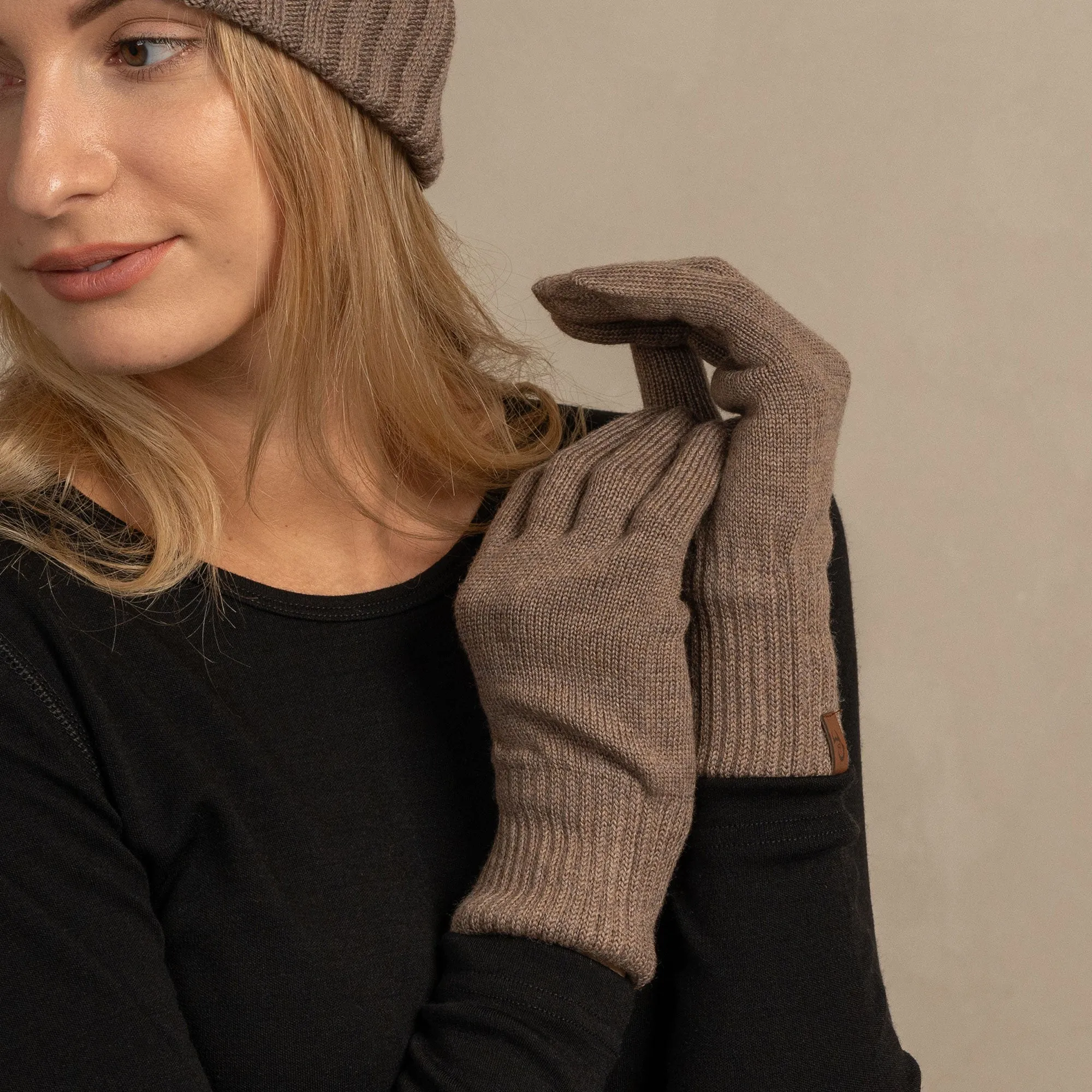 Women's Knit Gloves Merino