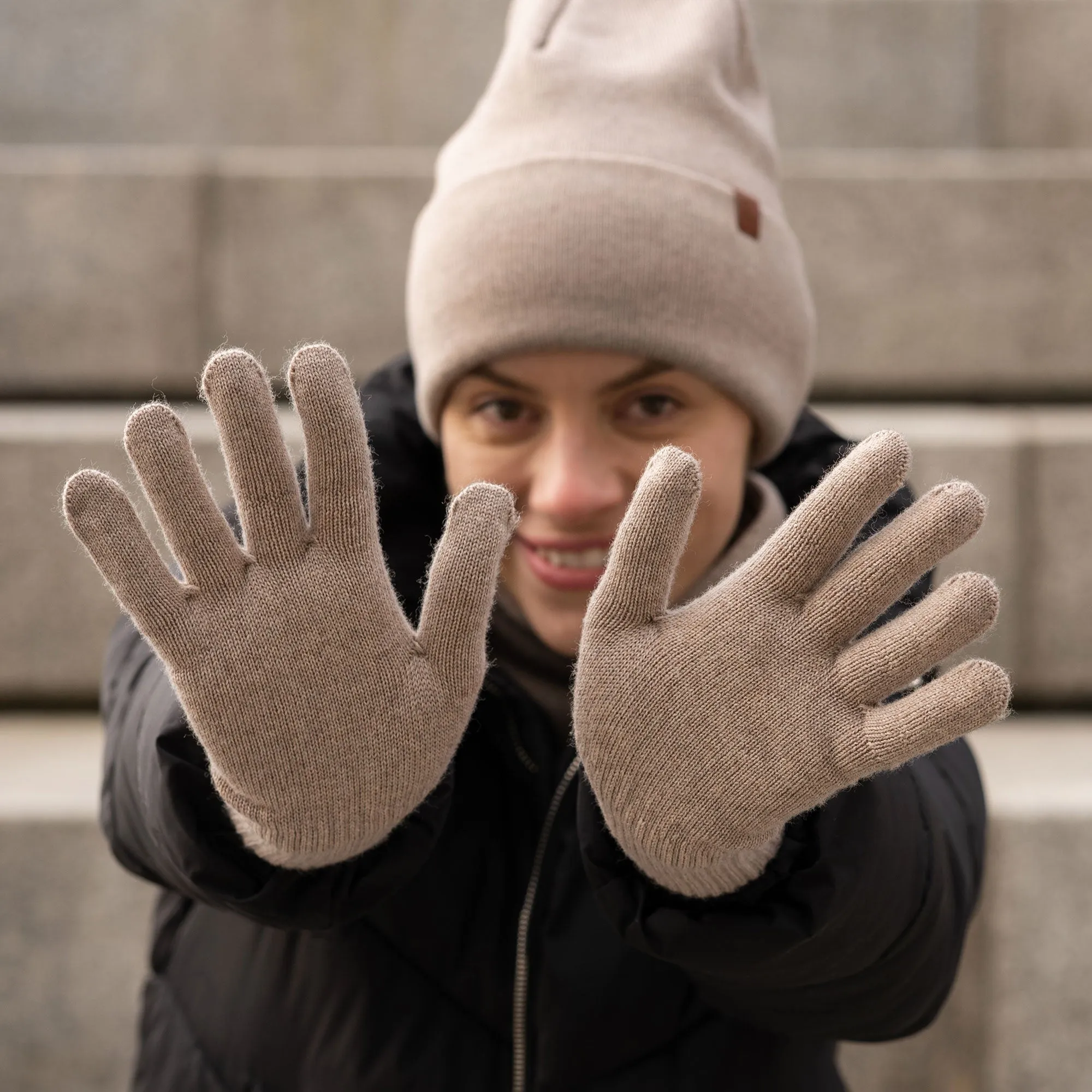 Women's Knit Gloves Merino