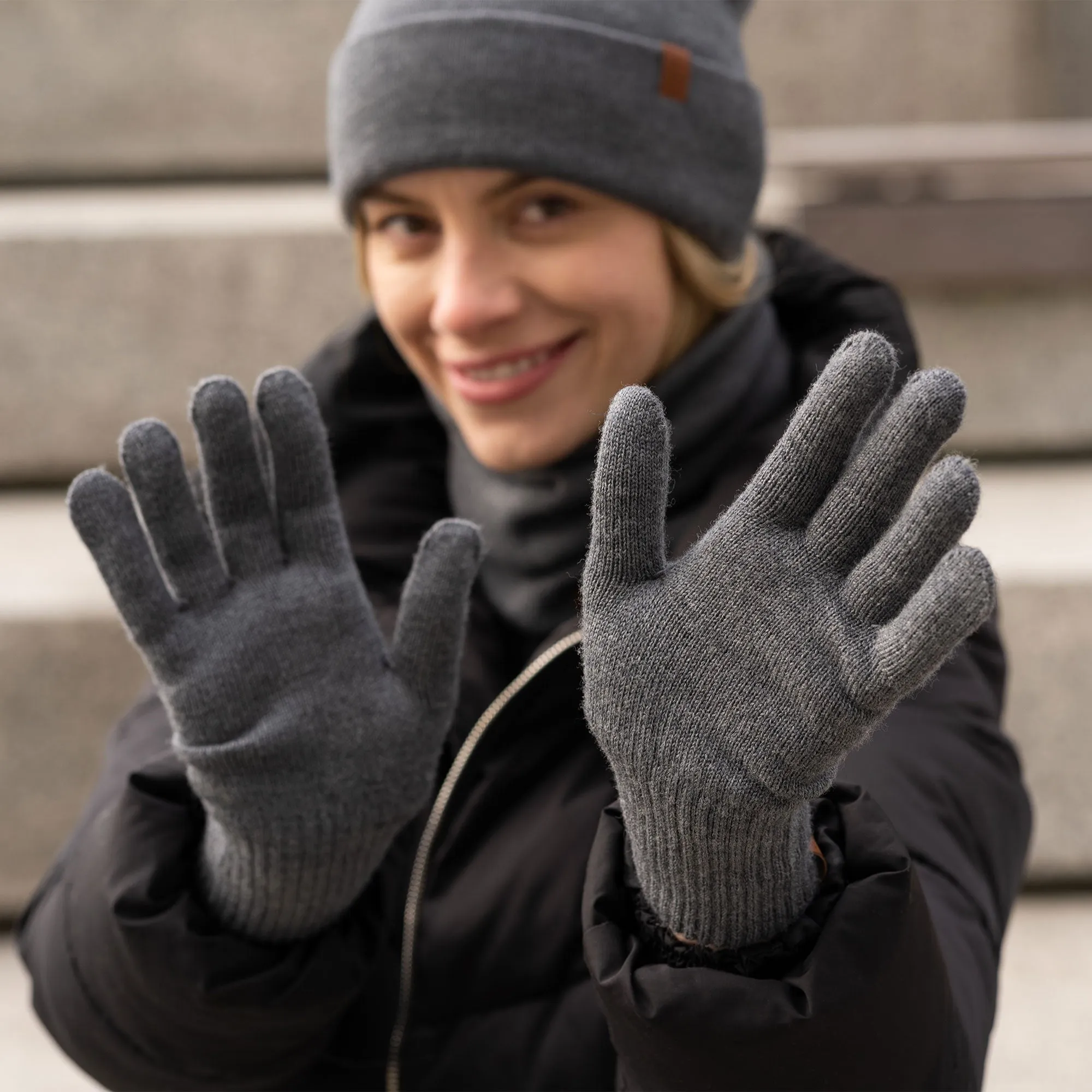 Women's Knit Gloves Merino